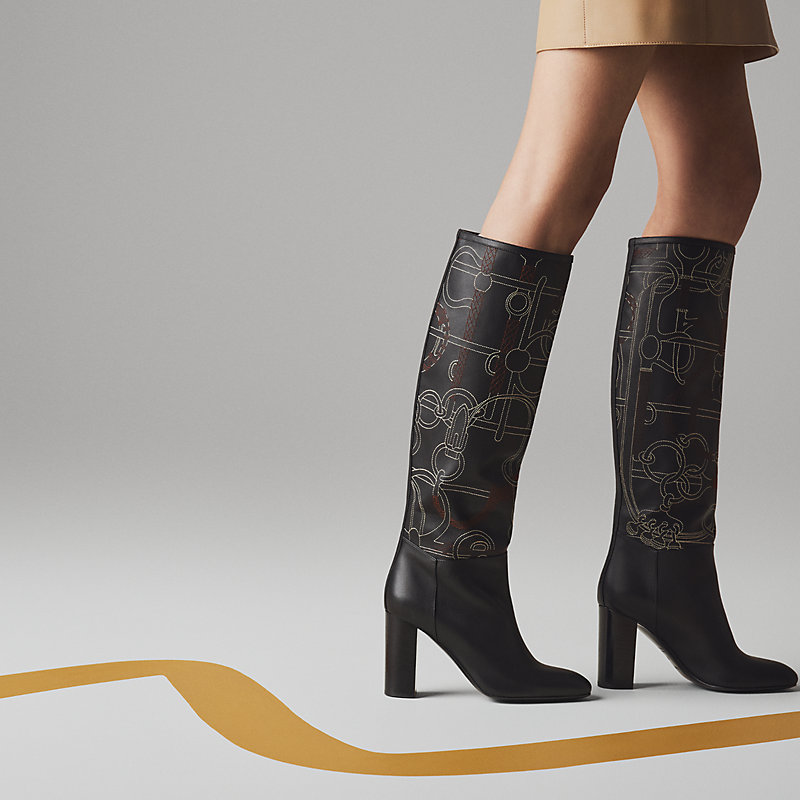 【BOHEMIAN SEOUL】ECLIPSE SLEEK LEATHER FLIP FLOP BOOTS BOHEMIAN SEOUL】ECLIPSE SLEEK LEATHER FLIP FLOP BOOTS